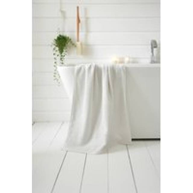 The Lyndon Company Poloma Supersoft 100% Cotton Towels – Ultra-Absorbent 700Gsm, Face, Hand, Bath & Sheet Sizes In White - Bath Sheet