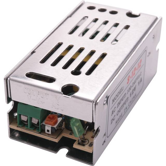 Voltage Transformer Power Supply AC 110/220V to DC 12V 1A Silver