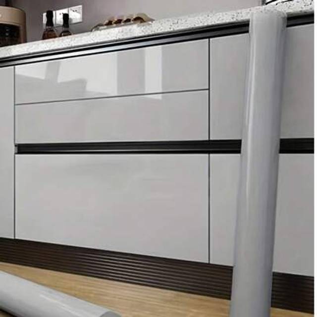 SHEIN Grey Sticky Back Plastic Roll Self Adhesive Wallpaper Glitter Effect Peel And Stick Contact Paper Vinyl Film Decor Wall Kitchen Countertop Cabinet Rem