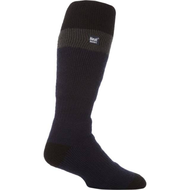 Heat Holders - Mens Extra Long 2.3 TOG Thermal Knee High Ski Socks - Navy - Size UK 6-11