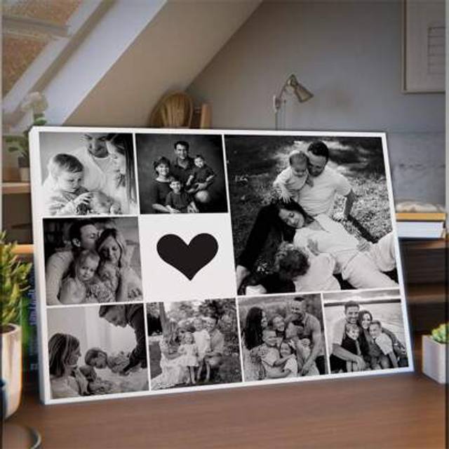 SHEIN 1Pc Personalized Photos To Canvas Print - Canvas Prints With Your Photos On Custom Wall Art For Bedroom, Living Room, Custom Best Friend Photos, Weddi