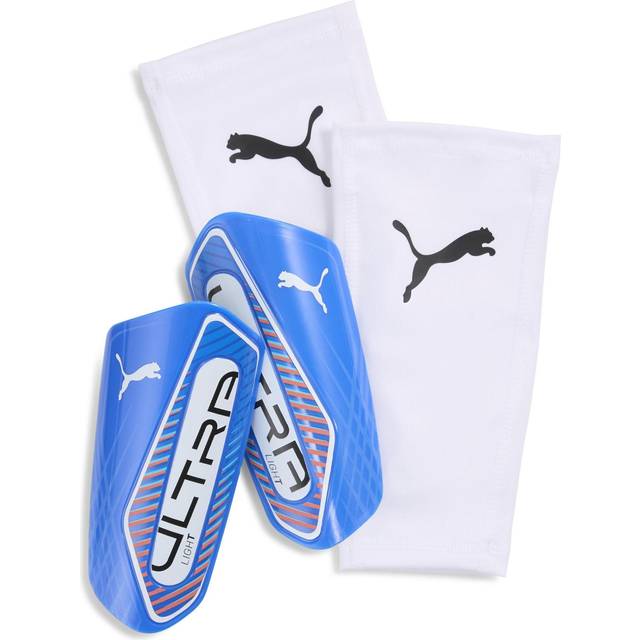 Puma Ultra Light Football Sleeve Shinguards Blue XS
