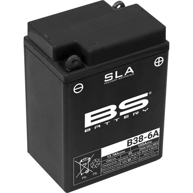 BS Battery SLA Battery Maintenance Free Factory Activated - B38-6A