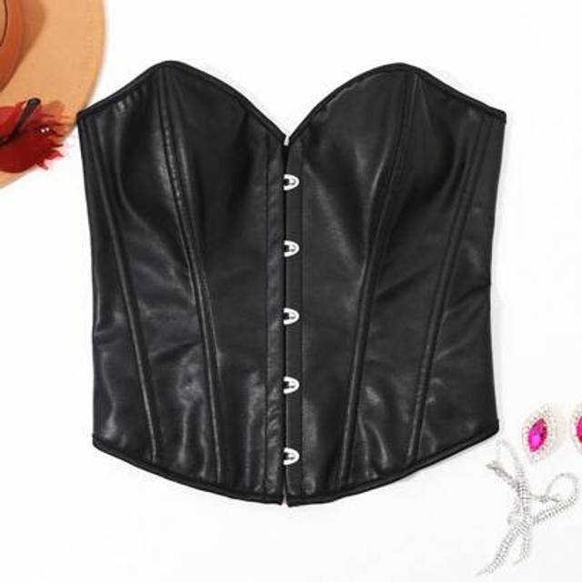 SHEIN Women&#39;s Vintage European&American Palace Style Crisscross Back Bandeau Bodysuit Top