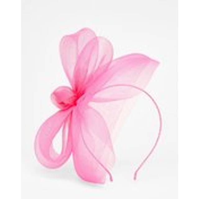 QUIZ Hot Pink Large Bow Headband Fascinator - one size