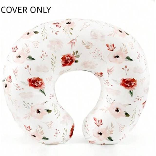 SHEIN Nursing Pillow Cover Stretchy Removable Nursing Covers For Breastfeeding Pillows, Ultra Soft Comfortable Slipcover For Boy And Girls