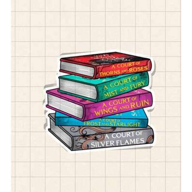 SHEIN 1pc ACOTAR Books Vinyl Sticker,Book Sticker,Book Stack Sticker, Bookish Stickers, Bookish Kindle Stickers, Book Stickers, Booktok, GoodNotes