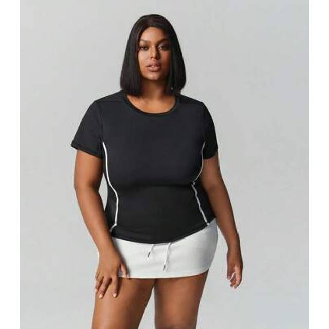 SHEIN New Women&#39;s Plus Size Versatile Casual Sports Running Fitness T-Shirt