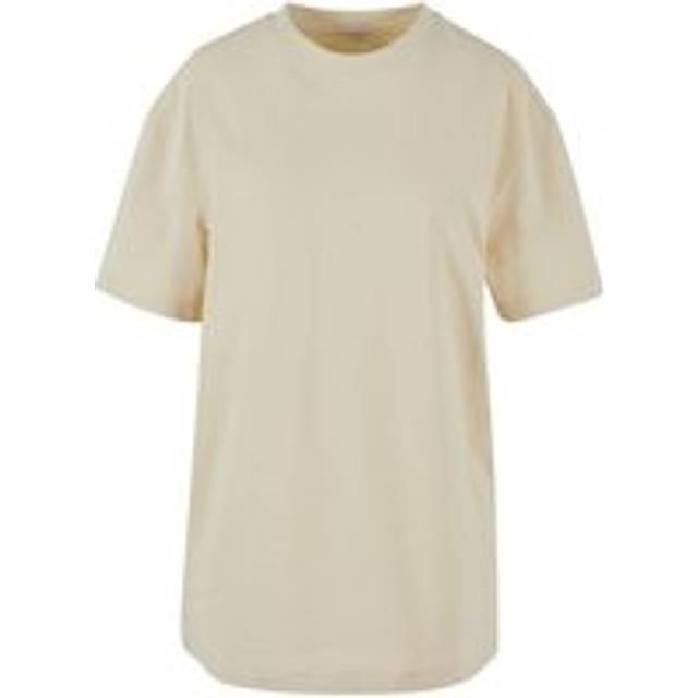 (5XL, Sand) Build Your Brand Womens/Ladies Boyfriend Oversized T-Shirt