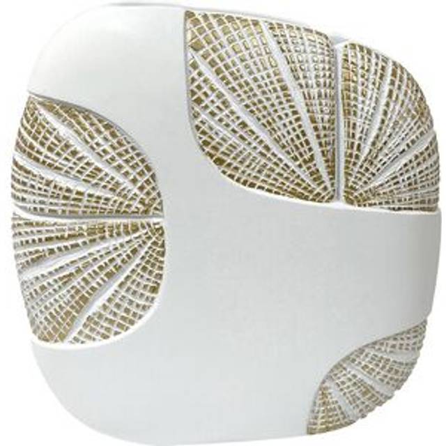 Metro Clemintine White/Gold Polyresin Floor Vase White;Gold 30cm H x 29cm W x 9.5cm D