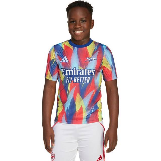 '25-'26 Arsenal Pre-Match Shirt (Victory Blue) - Kids 7-8 Polyester Made By: Adidas