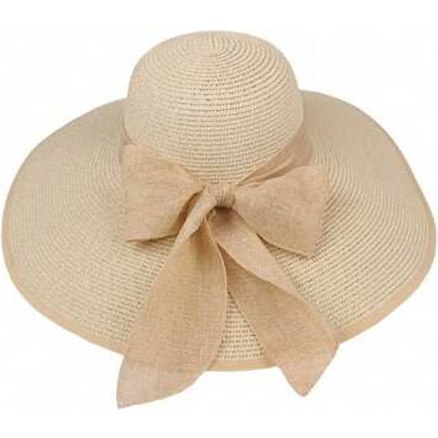 SHEIN Women Straw Hat, Sweet Bow Wide Brim Sun Hat Lightweight Summer Beach Cap For Casual Daily