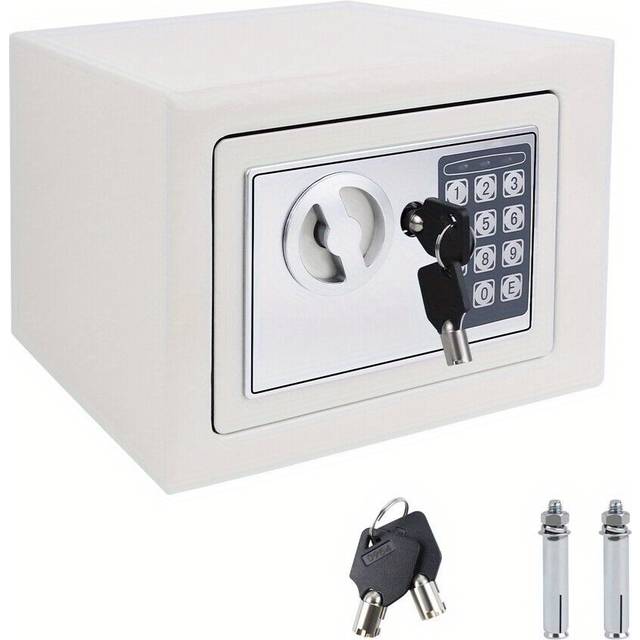 TEMU Solid Security Fireproof Home Office Box White