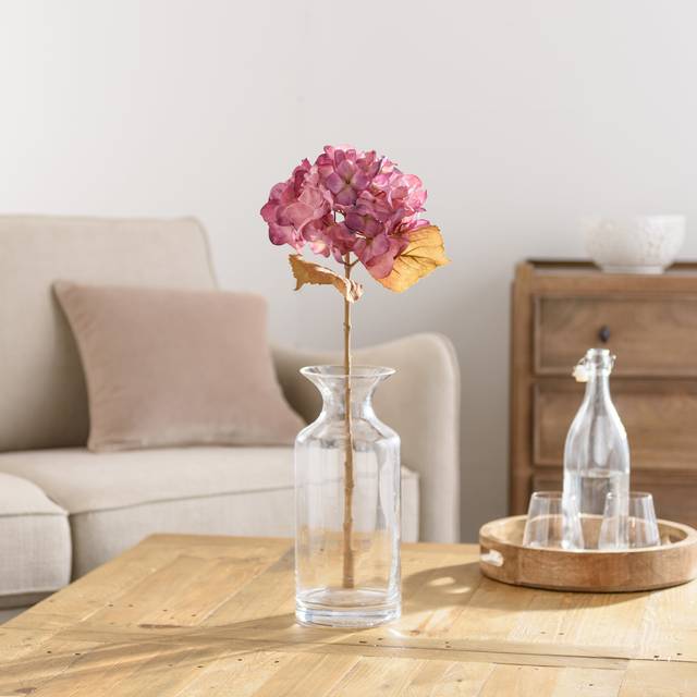 Artificial Dried Hydrangea Stem - Purple