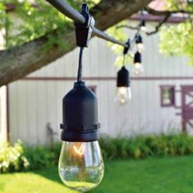 V-TAC 15 Cool White LED Festoon String Light - Black