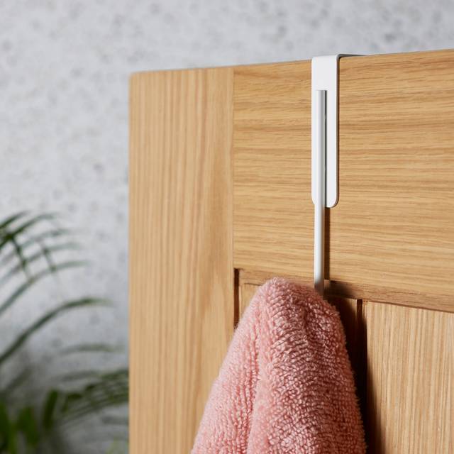 Elements Single Overdoor Hook - White