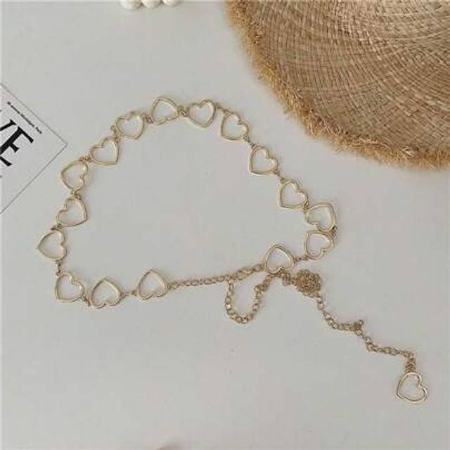 SHEIN Cute Minimalist Chain Belt Halloween Valentine&#39;s Day Valentines Summer, School Fall, Autumn, Halloween