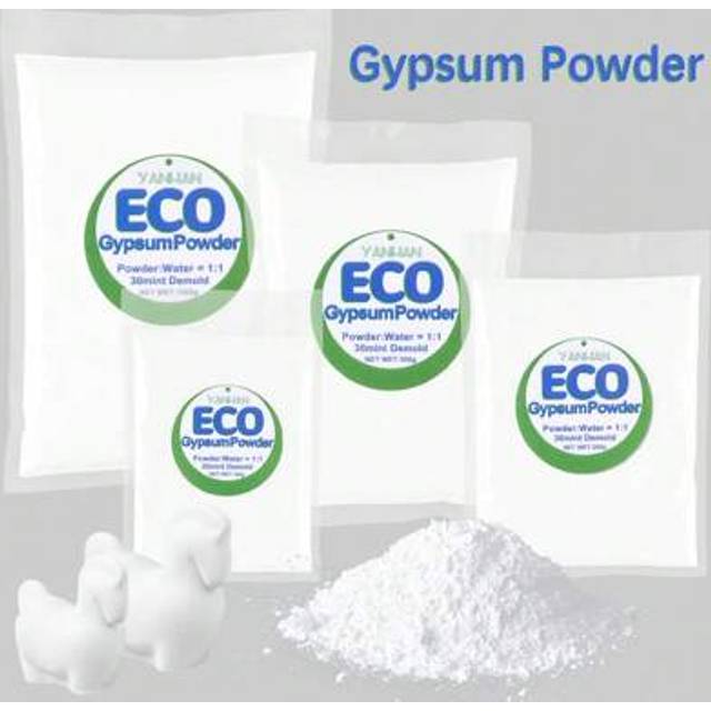 SHEIN 100g/200g/500g/1000g In Bag Resin High Density Plaster Powder For DIY Sculpture Molds,Vases Making Casting Production Material Gypsum Powder In Barrel