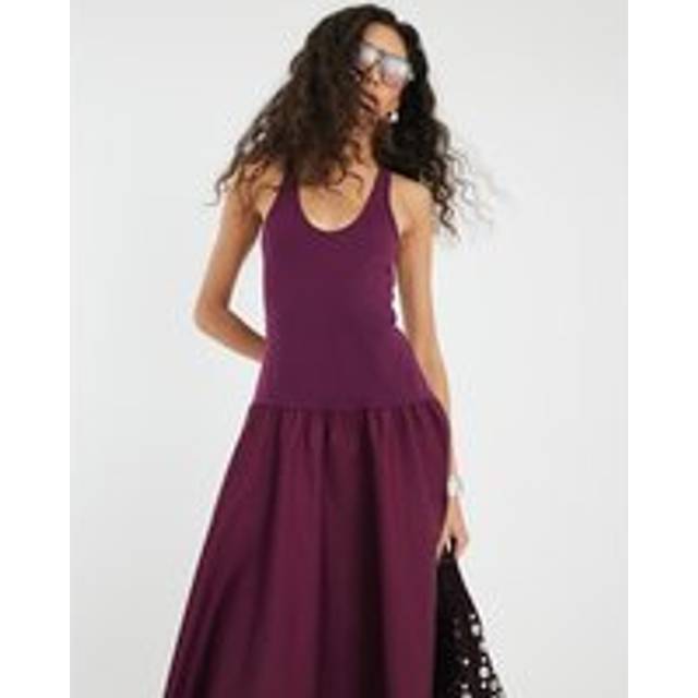 River Island Womens Red Sleeveless Scoop Neck Maxi Dress