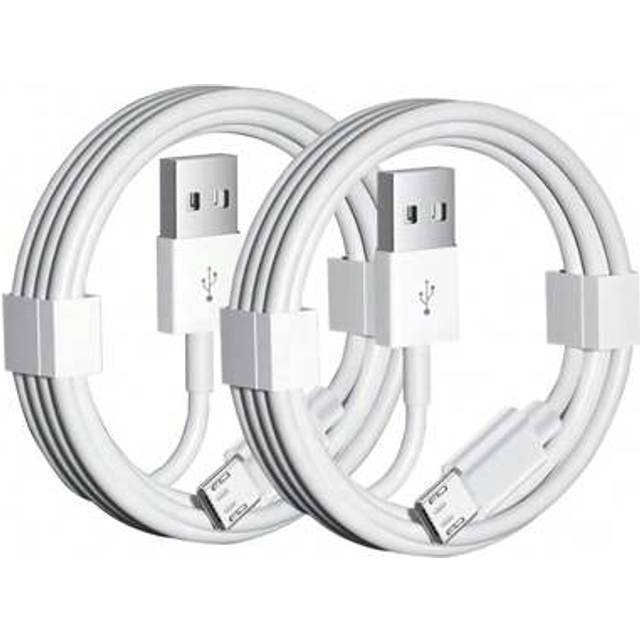 SHEIN Micro USB Cable 1~2 Packs 3.3FT/6.6FT/10FT Android Charger Cord Long Sync Fast Charging Cables Compatible With Samsung Galaxy S7/ S7 Edge/S6/S6 Edge/S