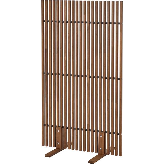 NÄMMARÖ insynsskydd, ljusbrunlaserad inomhus/utomhus, 140x80x50 cm