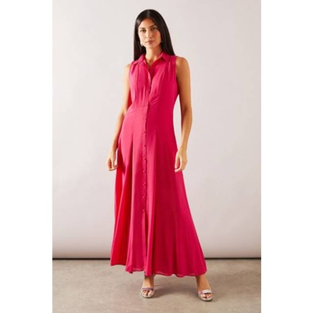 Wallis Pink Fit & Flare Dress Womens Occasion Dresses