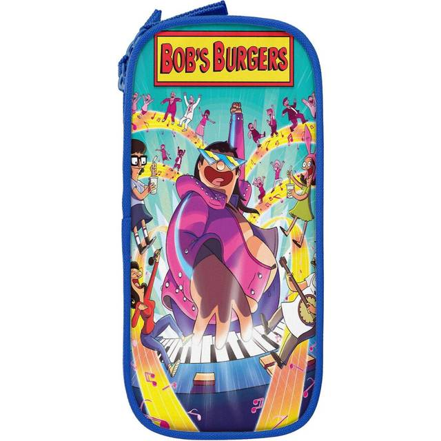 (As show, One size) Bob&#39;s Burgers Big Capacity Pencil Case, Aesthetic Pen Pouch School Supplies Organizer Multiple Compartments
