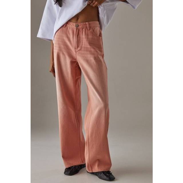 Warehouse Vintage Wash Ultimate Denim Boyfriend Jean In Peach - peach - 6