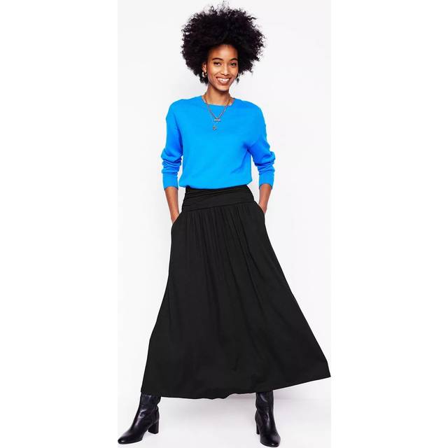 Boden Rosaline Jersey Midi Skirt, Black