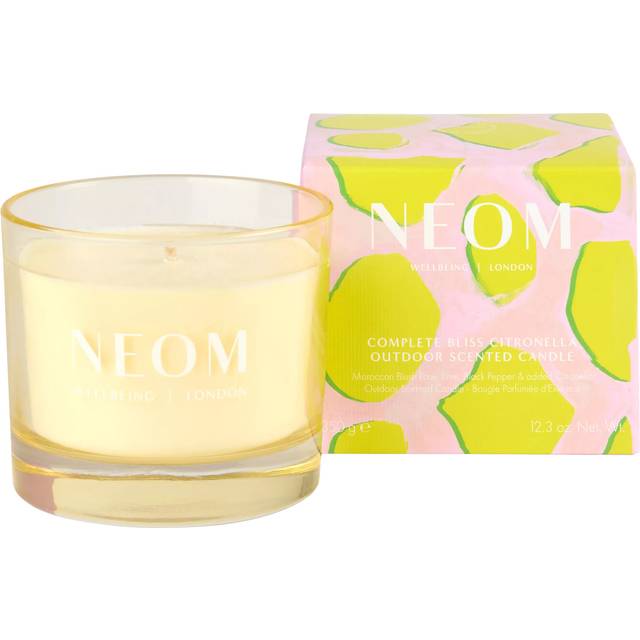 NEOM Wellbeing London Complete Bliss & Citronelle Scented Candle, 350g