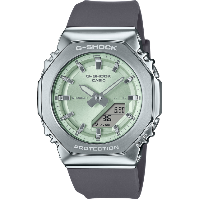 Casio G-Shock Analog Digital Bio-Based Resin Strap Light Green Dial Quartz GM-S2110-3A 200M Women's Watch