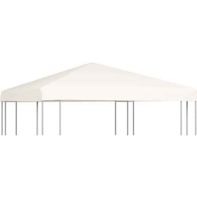 Gazebo Top Cover 310 g/m² 3x3 m Cream White - Vidaxl
