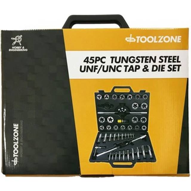 45 piece imperial unf/unc tungsten tap & die set