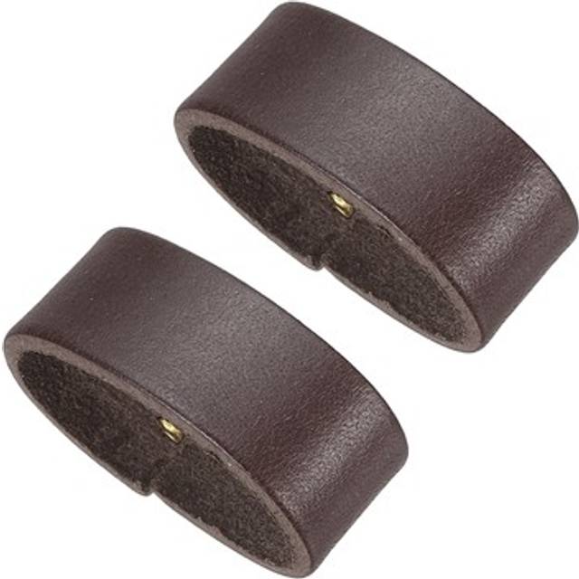 2 Pcs Leather Loop Keeper Belt Keeper For 1.2/1.3 Wide Belts Coffee