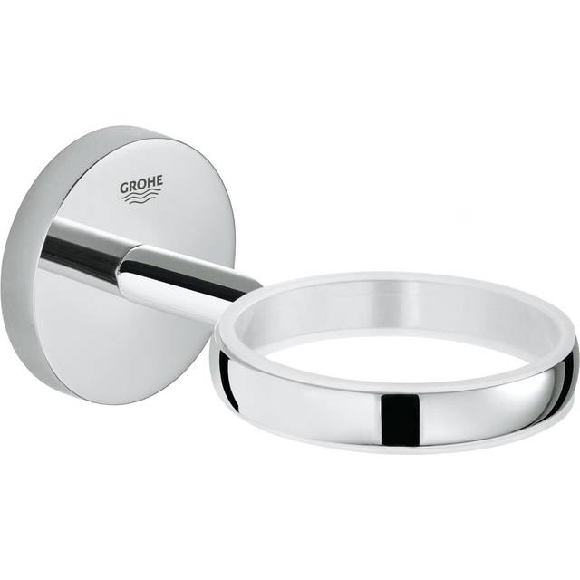 Grohe BauCosmopolitan Wall Mount Glass/Soap Dish Holder - Chrome
