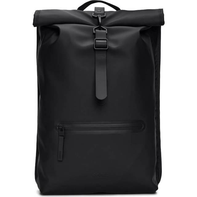 Rains Rolltop Rucksack - Black