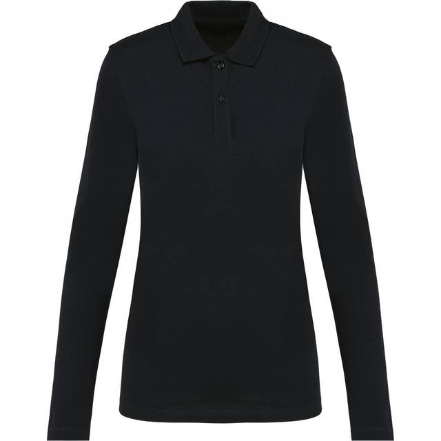 Long sleeve polo shirt suprima woman Kariban Premium - Noir