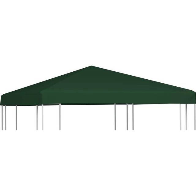 Gazebo Top Cover 310 g/m² 3x3 m Green Vidaxl