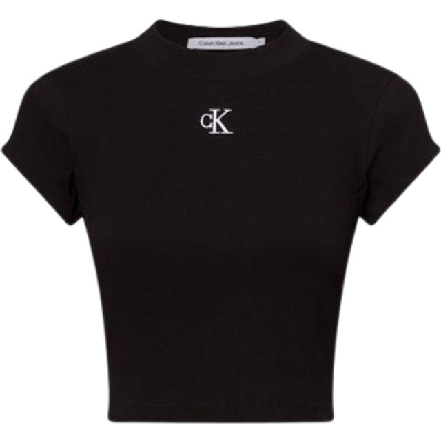 Calvin Klein Slim Cropped Ribbed T-Shirt