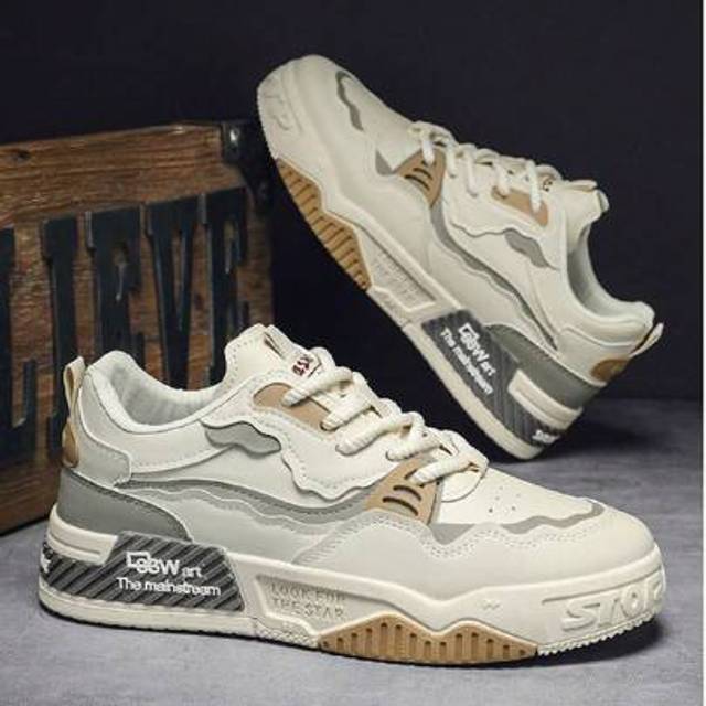 SHEIN Men&#39;s Round Toe Lace-Up Thick Sole Sneakers, Low-Top Casual Shoes For School, Fashionable Comfortable Non-Slip Casual Shoes For Daily Wear, Versatile