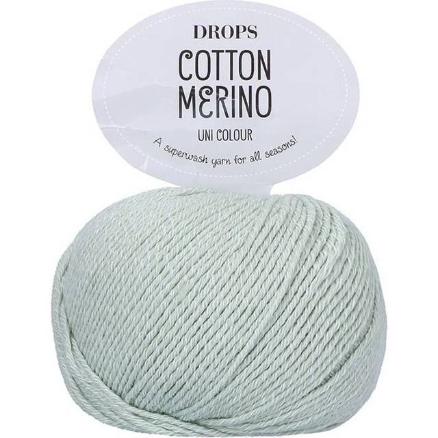 Drops Cotton Merino Garn Unicolor 32 Pistageglass