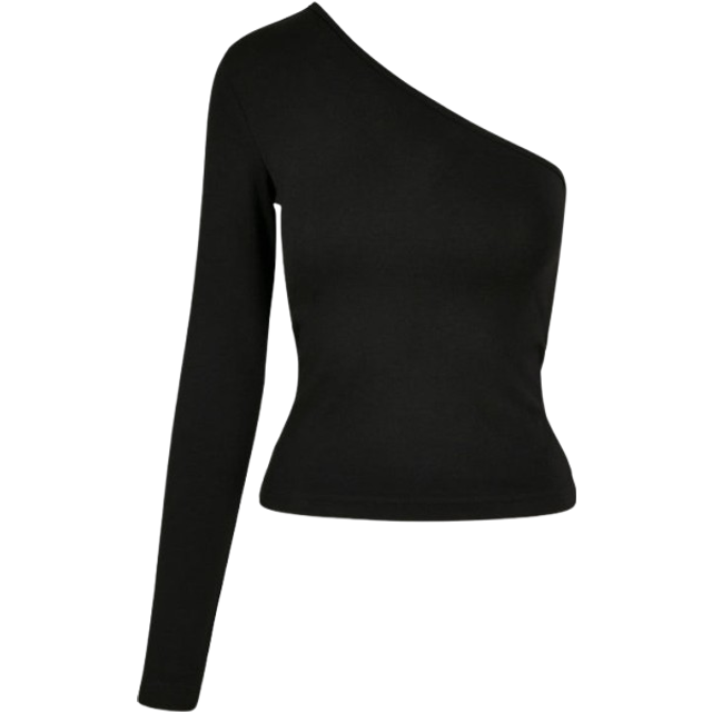 Women's T-shirt Urban Classic aymmetric longleeve - Noir - L