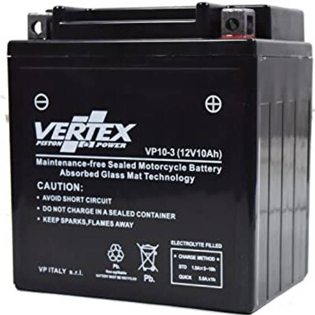 Vertex vp10-3 battery for kawasaki z 650 b 1977-1980