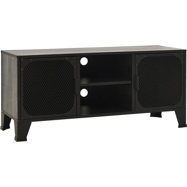 vidaXL TV Cabinet Grey 105x36x47 cm Metal and MDF