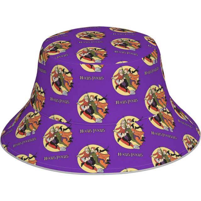 (Hocus Pocus Halloween_4263) Bucket Hat Reversible Reflective for Men Women - UV50+ Sun Protection Double-Sided Fishing Hat with 360 Safety Strips Sum