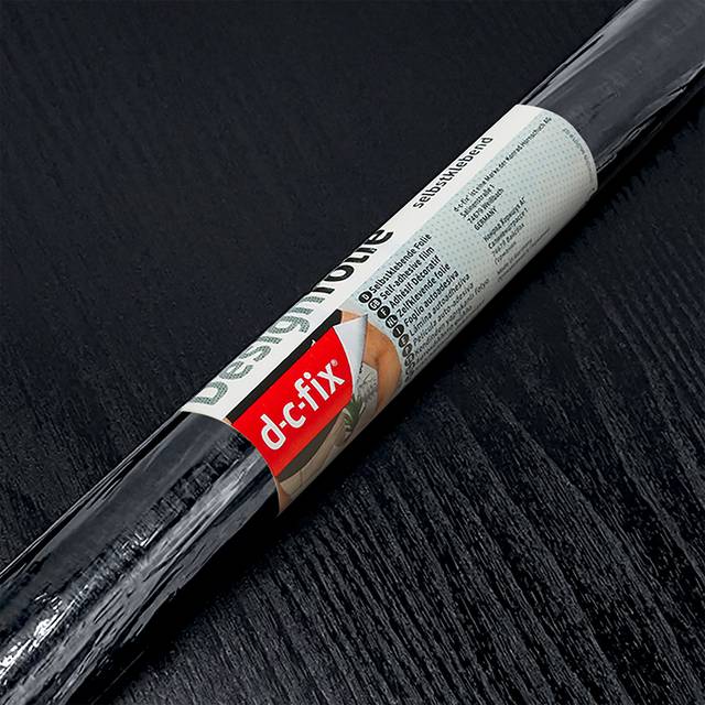 D-C-Fix Black Wood (5180)  Self-Adhesive Furniture Wrap Vinyl (W)90Cm (L)1M - One Size