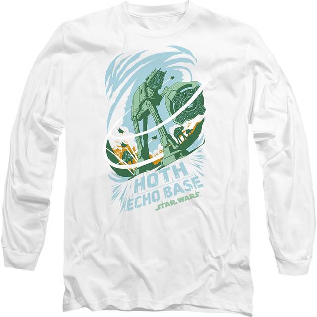 Star Wars Echo Base Attack Long Sleeve T-Shirt, White - XXL