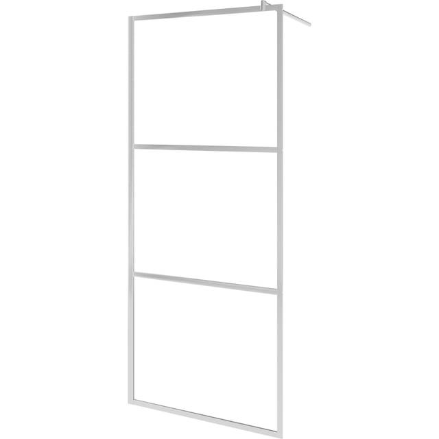 Walk-in Shower Wall with Whole Frosted ESG Glass 100x195 cm vidaXL