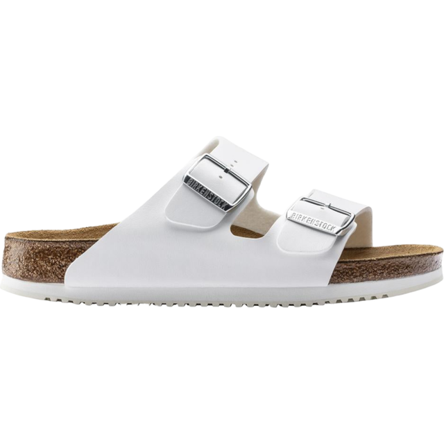 Birkenstock Arizona SL Birko-Flor sandal, unisex, vuxen, normal, Vit, 40 EU