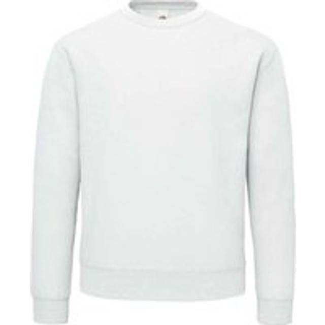 (XXL, White) Fruit of the Loom Mens Supercotton Plain Sweatshirt